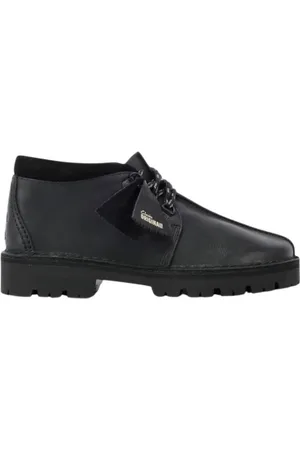 Clarks Skor, Herr, 41 EU, Läder, Trek Hike Svart Läder Skor