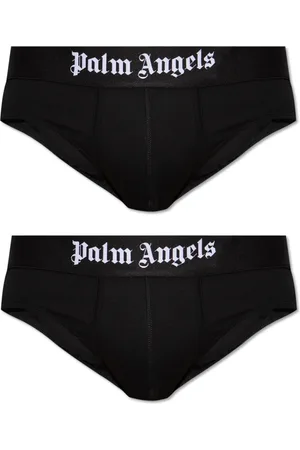 Palm Angels Underkläder, Herr, XL, Bomull, Two-pack briefs med logo