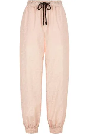 Fendi Byxor, Dam, M, Polyester, Straight-Leg Träningsbyxor