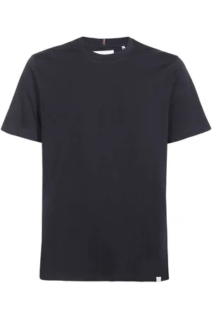 Les Deux Topp, Herr, S, Bomull, Ribbad T-shirt med Rund Hals