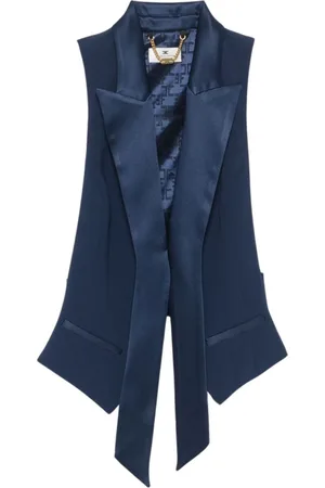 Elisabetta Franchi Jacka, Dam, XS, Blå Smokingjacka