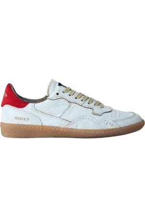 Hidnander Skor, Dam, 36 EU, Läder, Lågtoppade lädersneakers med logomotiv