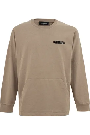 Dsquared2 Topp, Herr, M, Bomull, Långärmad T-shirt med logotyp