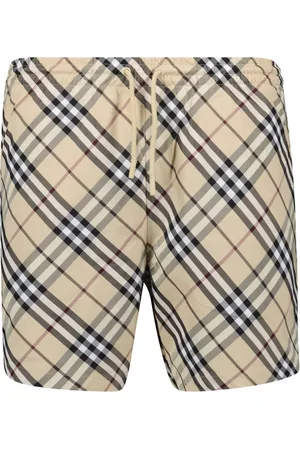 Burberry Badkläder, Herr, S, Nylon, Rutiga badshorts