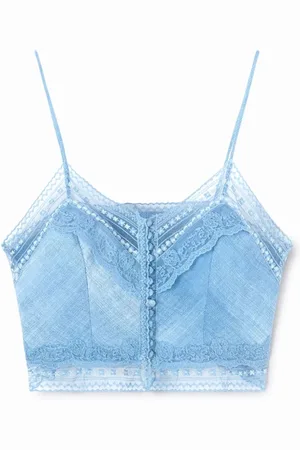 ERMANNO SCERVINO Topp, Dam, XS, Bomull, Stilfull Top med Unik Design