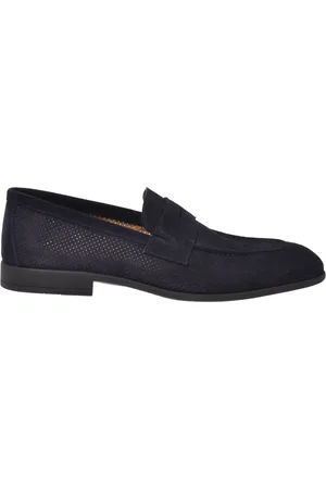 BALDININI Skor, Herr, 40 EU, perforated suede loafer