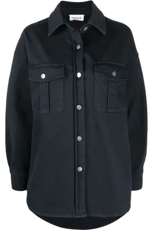 P.A.R.O.S.H. Jacka, Dam, XS, Denim, Blå Elegant Denimjacka