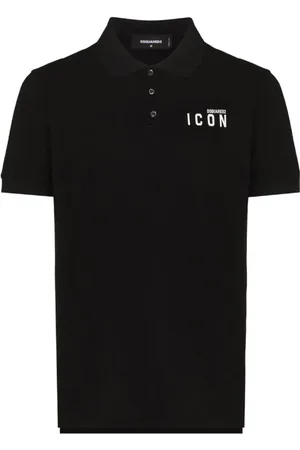 Dsquared2 Topp, Herr, M, Bomull, Icon Tryckt Pikétröja