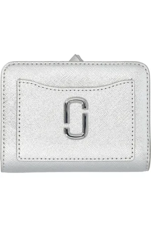 Marc Jacobs Accessoarer, Dam, ONE Size, Läder, Metallic Utility Snapshot Mini Kompakt Plånbok