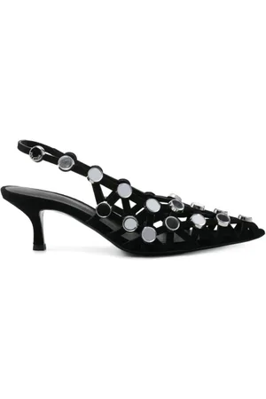 The Attico Skor, Dam, 38 EU, Läder, Grid Slingback