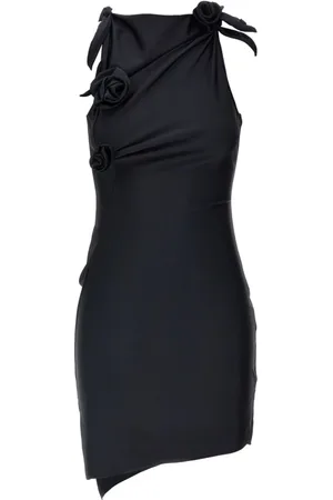 COPERNI Klänning, Dam, S, Nylon, Asymmetrisk Mini Klänning med Blomma