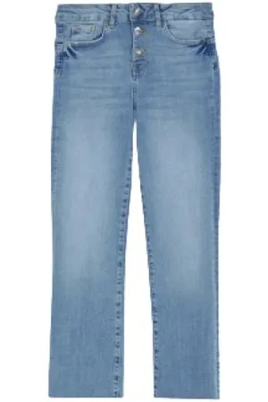 Liu Jo Jeans, Dam, W28, Bomull, Högmidjade Prinsess-Crop Flare Jeans