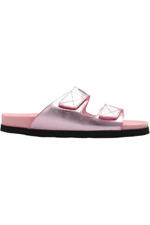 Palm Angels Skor, Dam, 36 EU, Läder, Slides med Logo