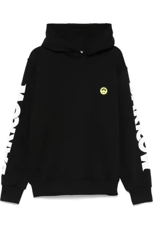 BARROW Sweatshirts & Hoodies, Herr, L, Svart Hoodie för Män