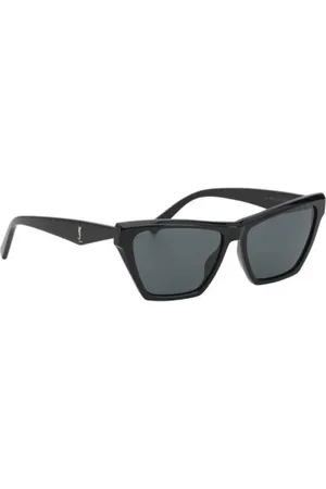 Saint Laurent Accessoarer, Dam, ONE Size, Ikoniska Logosolglasögon i Kvadratisk Design