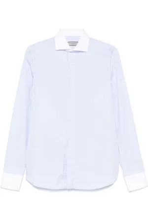CANALI Skjorta, Herr, M, Bomull, Sky Button-Up Skjorta