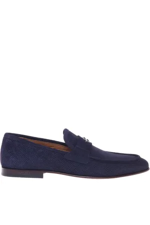 BALDININI Skor, Herr, 41 1/2 EU, printed suede loafer