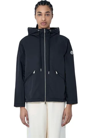 Moncler Jacka, Dam, L, Polyester, Huvjacka med framre dragkedja