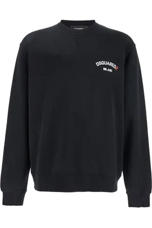 Dsquared2 Sweatshirts & Hoodies, Herr, M, Bomull, Logo Crewneck Sweatshirt