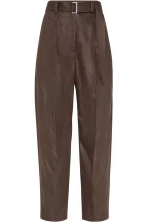 Brunello Cucinelli Byxor, Dam, M, Linne, Vida linnebyxor
