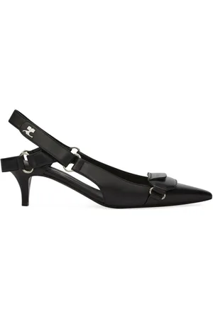Courrèges Skor, Dam, 36 EU, Läder, Racer Pointed-Toe Slingback Pumps