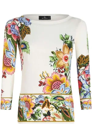 Etro Sweatshirts & Hoodies, Dam, L, Silk Blend Sweatshirt