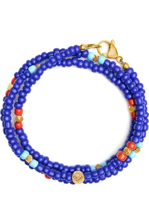 Nialaya Accessoarer, Herr, L, Mykonos Collection Vintage Glaspärlarmband