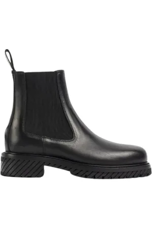 OFF-WHITE Skor, Herr, 43 EU, Läder, Combat Lace-Up Boots