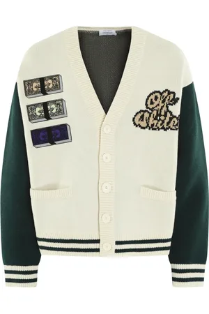 OFF-WHITE Stickade tröjor & koftor, Herr, M, Crystal Cash Varsity Cardigan