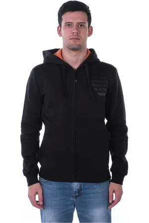 EA7 Sweatshirts & Hoodies, Herr, XL, Bomull, Zip-Through Sweatshirt