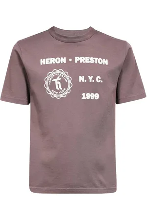 Heron Preston Topp, Herr, 2Xl, Bomull, T-shirt i bomull med tryck