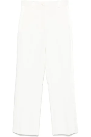 Elisabetta Franchi Byxor, Dam, M, Polyester, Vita Byxor Elegant Stil
