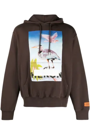 Heron Preston Sweatshirts & Hoodies, Herr, M, Bomull, Censored Logo Hoodie