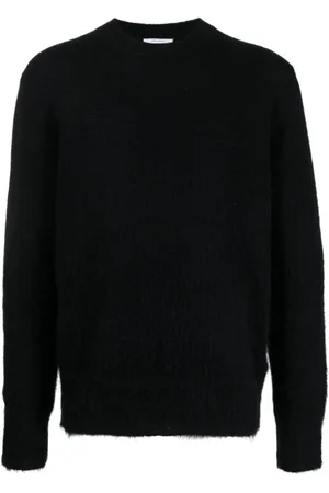 OFF-WHITE Sweatshirts & Hoodies, Herr, S, Nylon, Mohair Arrow Knit Crewneck