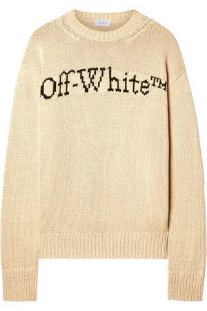 OFF-WHITE Stickade tröjor & koftor, Herr, L, Bomull, Bookish Tröja