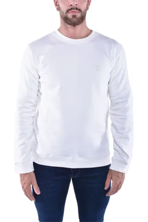 Dondup Sweatshirts & Hoodies, Herr, L, Bomull, Crewneck Sweatshirt med logotyp