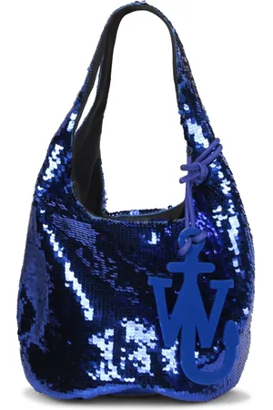 J.W.Anderson Väska, Dam, ONE Size, Bomull, Blå Paljett Mini Shopper Väska
