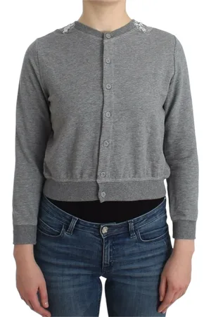ERMANNO SCERVINO Stickade tröjor & koftor, Dam, S, Bomull, Kortstickad Jacka