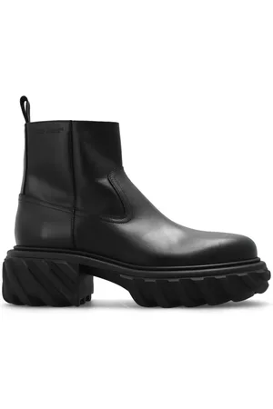 OFF-WHITE Skor, Herr, 43 EU, Läder, Ankelstövletter i läder