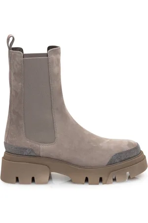 Brunello Cucinelli Skor, Dam, 40 EU, Läder, Chelsea Boots