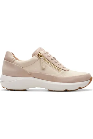 Clarks Skor, Dam, 37 1/2 EU, Läder, Tivoli Zip Sneakers