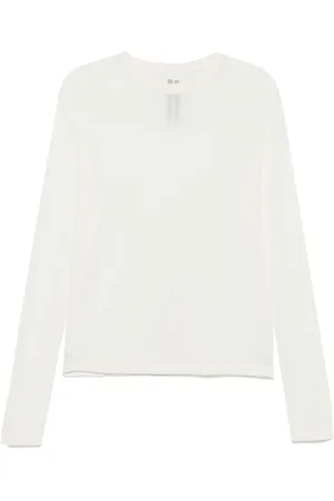 Rick Owens Stickade tröjor & koftor, Dam, M, Långärmad tröja med rund hals