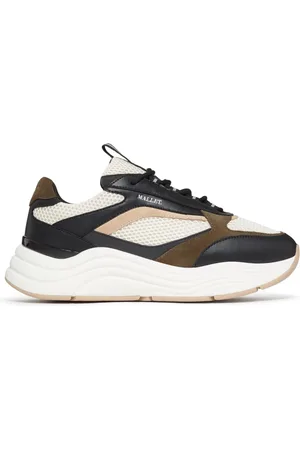 Mallet Skor, Herr, 42 EU, Läder, Cyrus 2.0 Svarta Khaki Sneakers