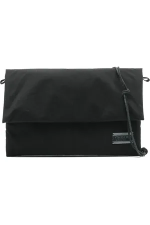 OUR LEGACY Väska, Herr, ONE Size, Svart Foldover Bum Bag med Logo Patch