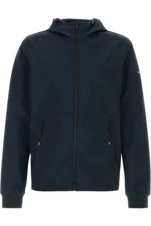 Woolrich Sweatshirts & Hoodies, Herr, M, Polyester, Navy Stretch Polyester Jacket