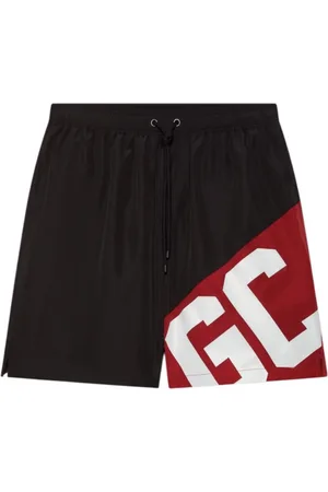 GCDS Shorts, Herr, M, Polyester, Svarta Logoboxershorts med Fickor