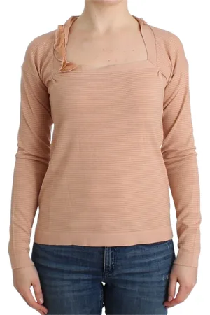 ERMANNO SCERVINO Stickade tröjor & koftor, Dam, M, Nylon, Randig tröja i ullmix
