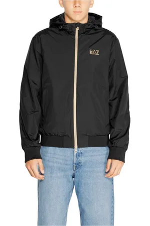 EA7 Jacka, Herr, M, Svart Zip-Up Jacka med Huva