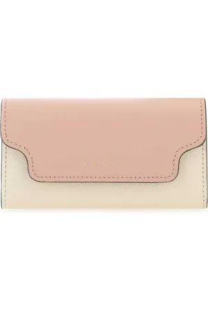 Marni Accessoarer, Dam, ONE Size, Läder, Tvåfärgat nyckelfodral i läder
