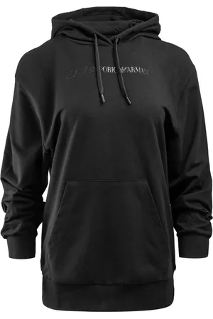 EA7 Sweatshirts & Hoodies, Dam, XL, Svart Hoodie